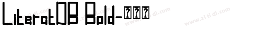 LiteratDB Bold字体转换 LiteratDB Bold字体转换